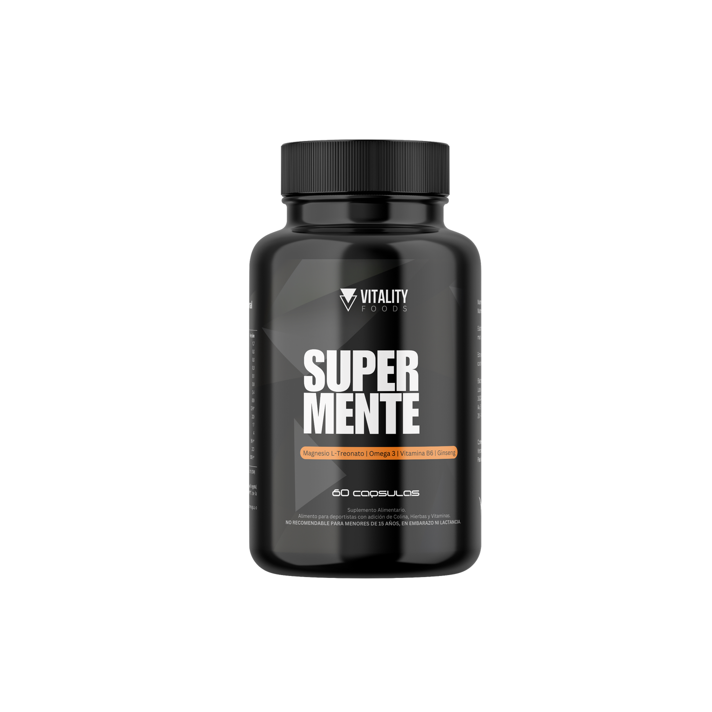 Super Mente - Magnesio L-treonato, Omega 3, Colina, Ginseng, Vitamina B