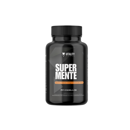 Super Mente - Magnesio L-treonato, Omega 3, Colina, Ginseng, Vitamina B